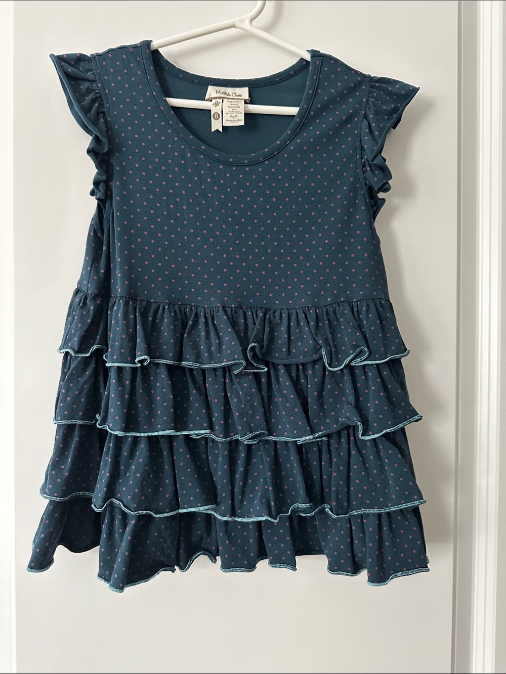 Matilda Jane Ruffled Tank Top, Size 8.